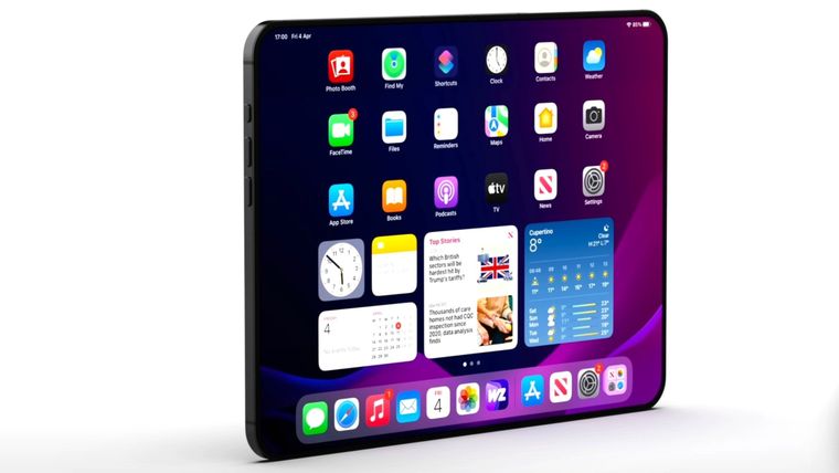 El diseño del futuro iPhone plegable evitaría las marcas en la pantalla gracias a un sistema de tensión con placas metálicas.