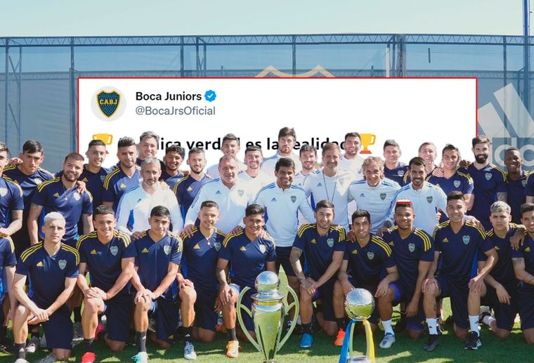 Boca y un pícaro tuit antes de la final con Racing. Foto: Boca Juniors