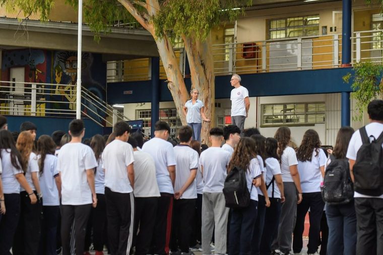 En la escuela Químicos Argentinos las clases comenzaron con normalidad. Foto: Alfredo Ponce