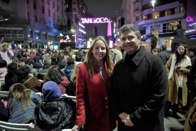 Fórmula y tango. Jorge Macri y Clara Muzzio, en TANGO BA. Foto: Prensa Jorge Macri.
