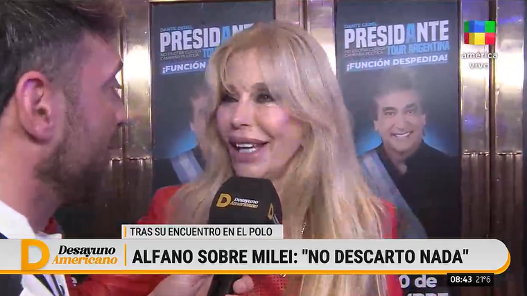 Graciela Alfano picante tras su encuentro con Javier Milei. Graciela Alfano picante tras su encuentro con Javier Milei. 