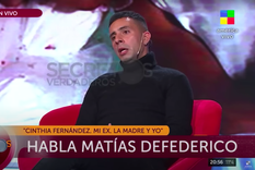 la inesperada revelacion de matias defederico sobre su vinculo con cinthia fernandez: me case por la...