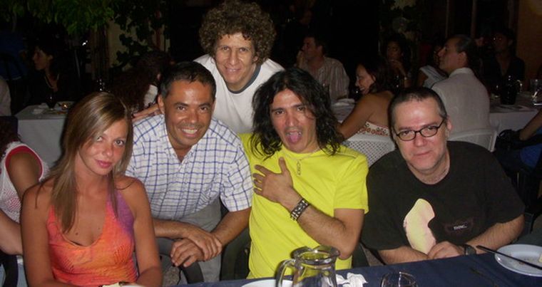 Verónica Fauber, Cacano, Gerardo Lucero, Felipe Staiti y Gafas, de festejo..... Foto: MDZ