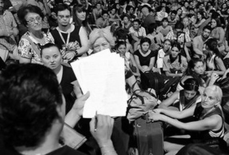 Los artistas tomaron lista a todos. Foto: MDZ