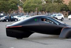 Un prototipo del auto eléctrico Aptera. Foto: Aptera.
