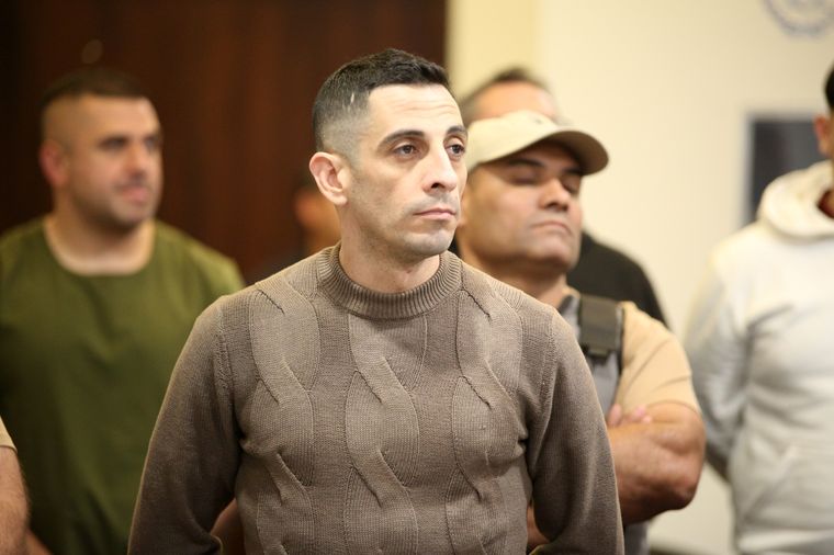 El policía Franco Cuello se sentó en el banquillo de los acusados por el femicidio de Valeria Ramírez.&nbsp;