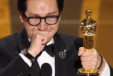 Ke Huy Quan ganó el Oscar por su papel en Todo en todas partes al msmo tiempo. Foto: REUTERS Ke Huy Quan ganó el Oscar por su papel en Todo en todas partes al msmo tiempo. Foto: REUTERS