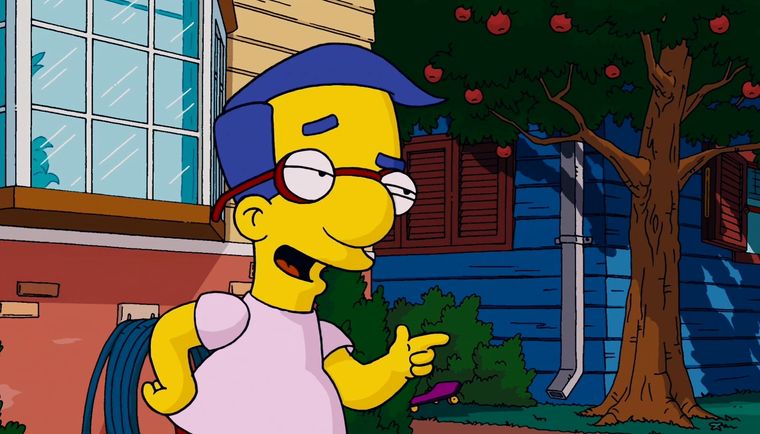 MILHOUSE El mejor amigo de Bart Simpson es uno de los personajes clave de Los Simpson Foto: ARCHIVO
