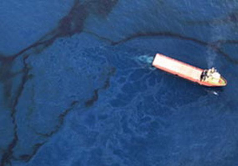 El desastroso derrame mexicano. Foto: Télam