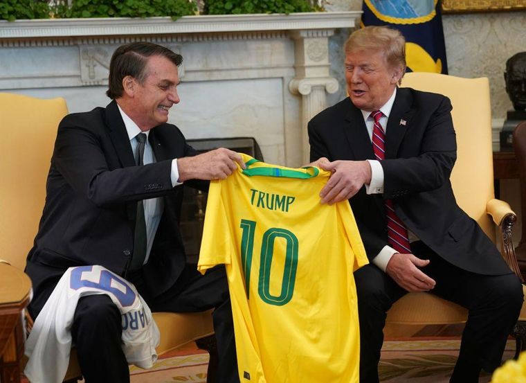 Trump y Bolsonaro tuvieron buenas relaciones desde que ambos fueron presidentes al mismo tiempo.