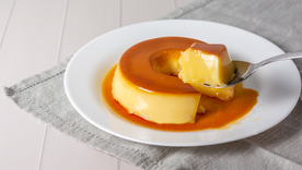 Una receta de flan con un truco particular.