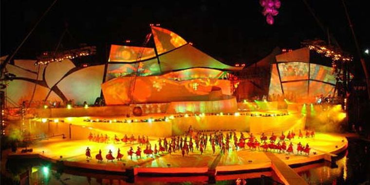 Un cuadro de la imponente fiesta de la vendimia.