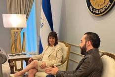 Patricia Bullrich junto a Bukele en El Salvador Foto: Prensa Ministerio de Seguridad