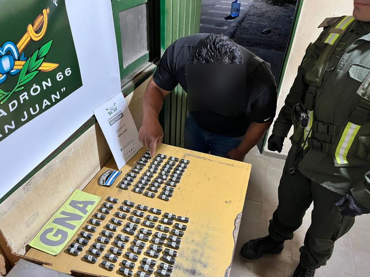 El secuestro de droga. Foto: Gendarmería Nacional