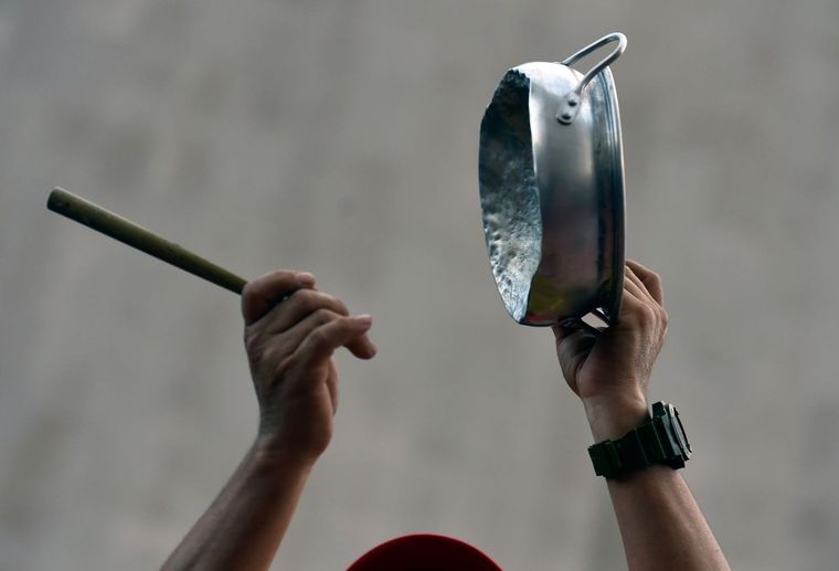 Organizan un cacerolazo durante el discurso de Milei. Foto: Archivo MDZ