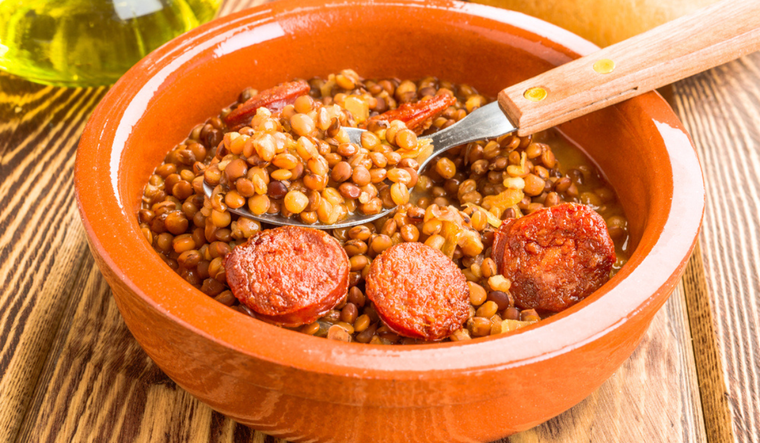 Receta de lentejas con chorizo: el placer gourmet de la cocina española Foto: Shutterstock