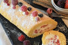 super postre: disfruta un exquisito brazo gitano con crema y fresas ¡en 4 pasos!