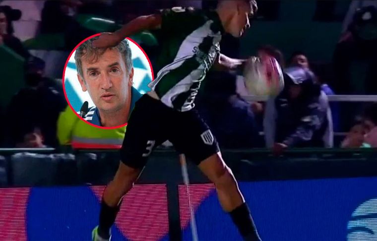 Beligoy dijo que no era penal para River por mano de Quinteros.