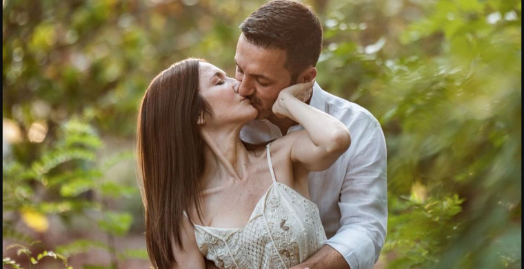Cristina Pérez y Luis Petri se comprometieron en Uspallata Foto: Revista Caras