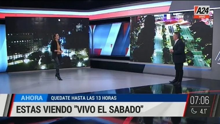 Una conocida periodista de A24 quedó fuera de la señal de noticias Foto: Captura video A24