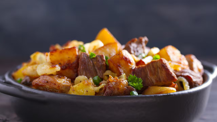 Receta de carne al horno con papas como la de la abuela