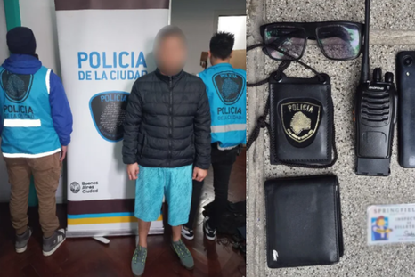 Detuvieron a un hombre que se hacía pasar por policía en San Cristóbal.