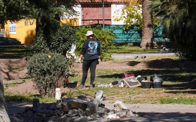 Mientras se ejecutan las obras, se desarrollan también tareas arqueológicas. Mientras se ejecutan las obras, se desarrollan también tareas arqueológicas.