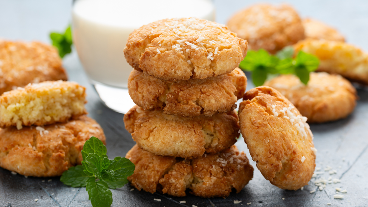 Galletas de coco irresistibles: la receta casera fácil que conquista la merienda