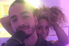 shakira compartio el detras de escena de su grabacion con maluma
