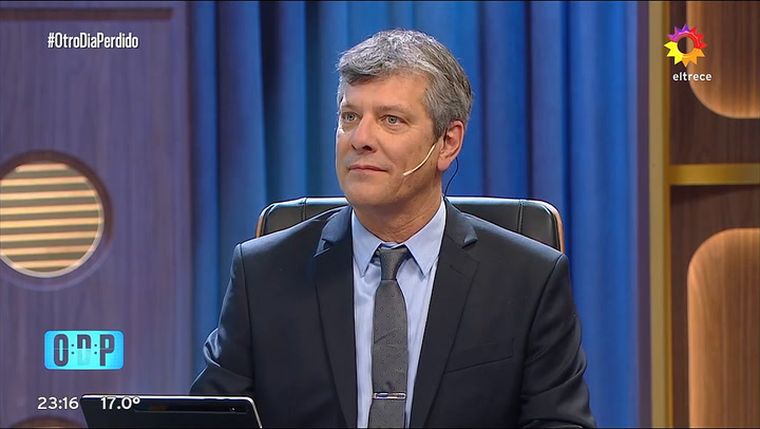 Mario Pergolini y un aceptable rating con su jefe como invitado. Foto: captura de video eltrece.