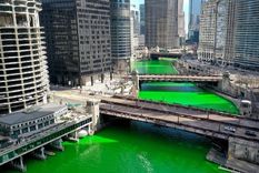 sorprendente: en chicago se tino el rio verde por esta particular razon
