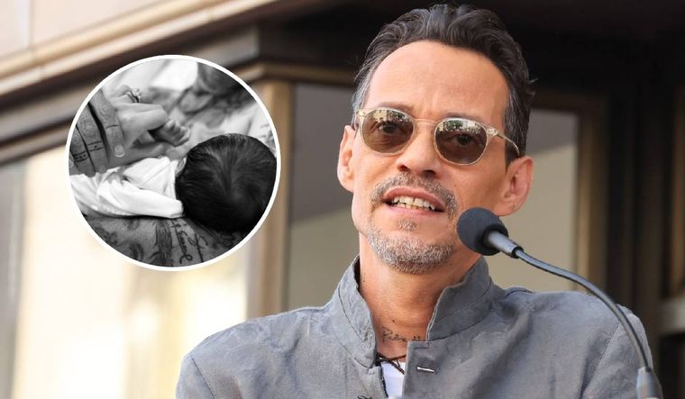 Marc Anthony presentó a su bebé en redes sociales.