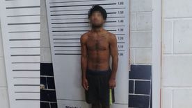 Uno de los detenidos en Las Heras. Uno de los detenidos en Las Heras.