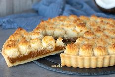 Admira esta sabrosa tarta de coco con dulce de leche ¡tu nuevo postre favorito!