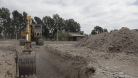 El predio de Los Barrancos se prepara para recibir las nuevas obras de agua potable. Foto: Prensa Gobierno de Mendoza