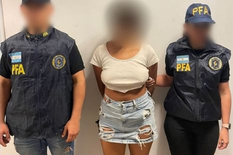 La joven fue detenida en Villa Zavaleta, en la Ciudad de Buenos Aires Foto: Redes sociales /  @ZNVISION