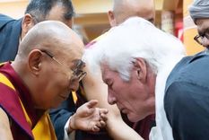 Richard Gere viajó con su esposa.