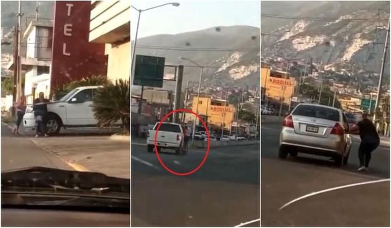 Su mujer lo estaba esperando.