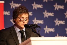 Javier Milei en la CPAC El presidente Javier Milei en su discurso en la cumbre de inversores de la Conferencia Política de Acción Conservadora (CPAC) en Mar-a-Lago, Florida. Foto: Presidencia