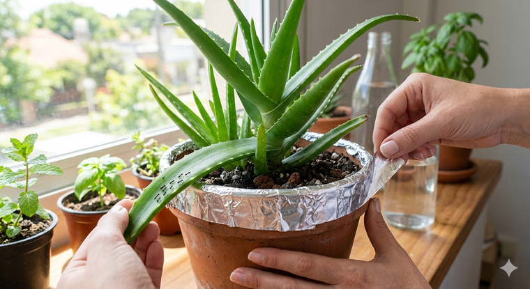 Una solución para el aloe vera. Fuente: IA Gemini.