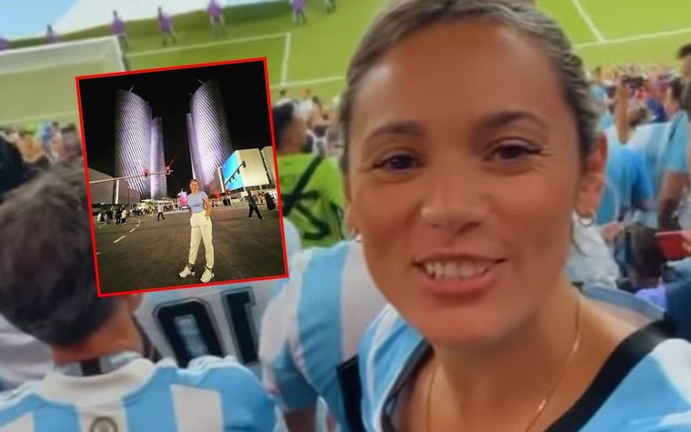 Hincha Rocío se ilusiona en Qatar con la Scaloneta