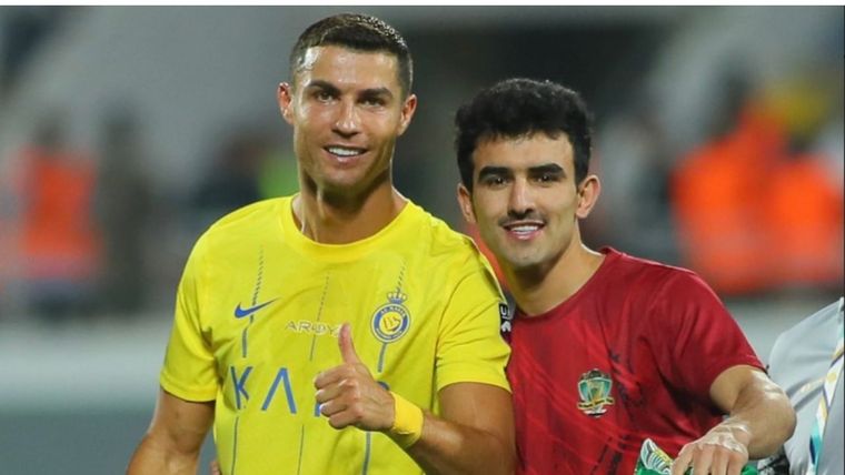 Cristiano con Ahmed Zero. Foto: Instagram Ahmed Zero