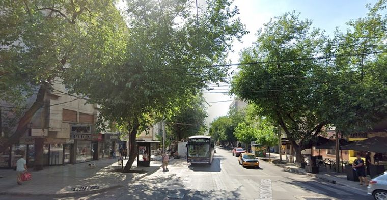 La zona donde estaba el depravado Foto: Google Maps