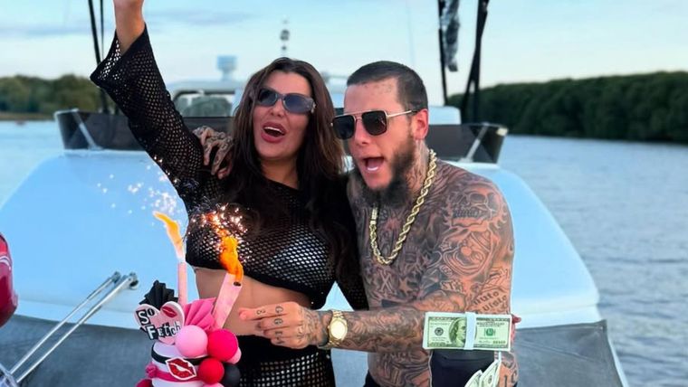 Alex y Charlotte Caniggia