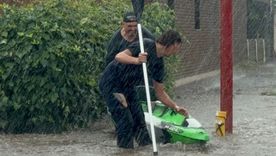 Vecinos de las Heras salieron en kayak Vecinos de las Heras salieron en kayak