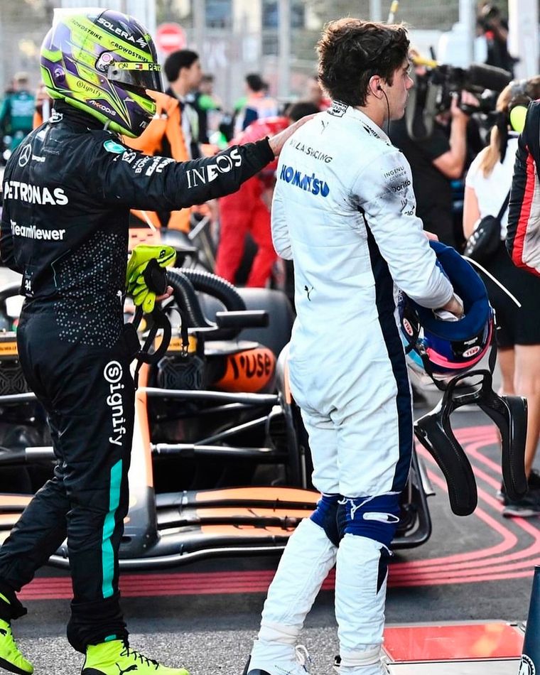 Franco Colapinto recibió el rápido apoyo de su ídolo, Lewis Hamilton, tras su debut en la Fórmula 1. Franco Colapinto recibió el rápido apoyo de su ídolo, Lewis Hamilton, tras su debut en la Fórmula 1.