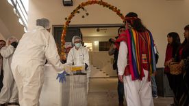 La momia conocida como el niño del Aconcagua llegó al museo Cornelio Moyano. La momia conocida como el niño del Aconcagua llegó al museo Cornelio Moyano.