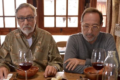 Luis Brandoni y Guillermo Francella en la película Mi obra Maestra. Luis Brandoni y Guillermo Francella en la película Mi obra Maestra.