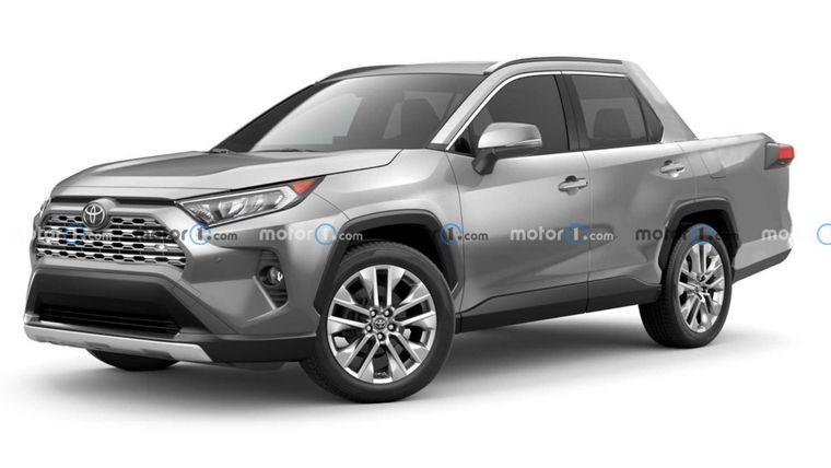 Así sería la pick up de Toyota con estética Rav4.