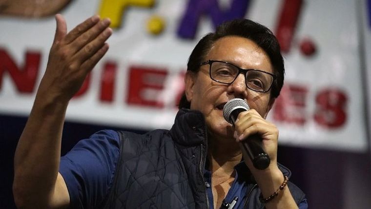 El candidato presidencial Fernando Villavicencio fue asesinado el miércoles después de un mitin político. Foto: EPA